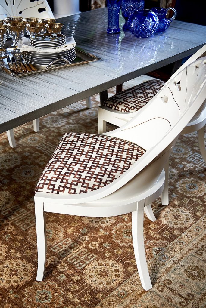 Dining room chairs designed for the Julian Price Estate