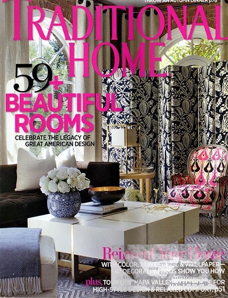 Traditional Home Magazine features Debby Gomulka as a top interior designer in Charleston